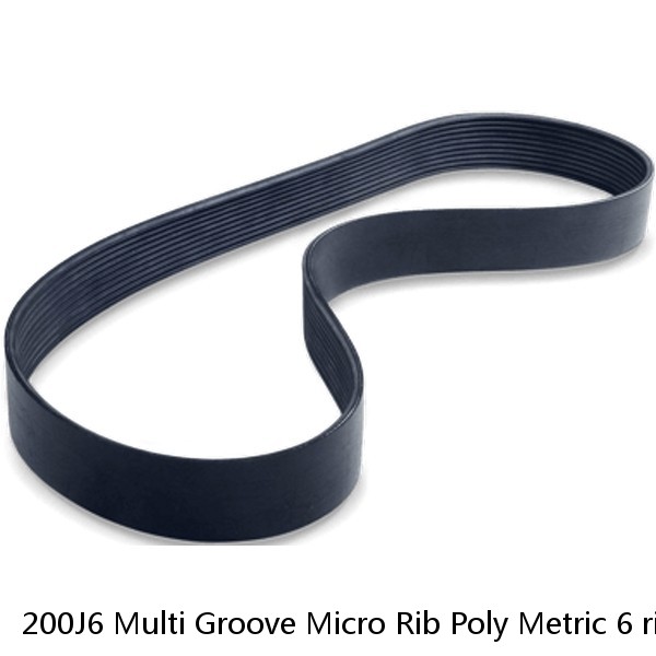 200J6 Multi Groove Micro Rib Poly Metric 6 ribbed V Belt 200-J-6 200 J 6